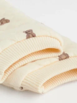 Best Next Neutral Bear Baby Quilted Sweat and Joggers Set (0mths-2yrs)