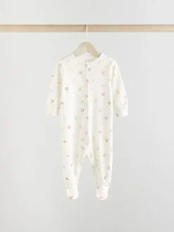 Next Neutral Bear Character Sleepsuits 5 Pack (0mths-2yrs)^BOY Nightwear|Nightwear
