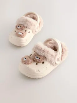 Next Faux Fur Lined Clog Slippers^ Boots