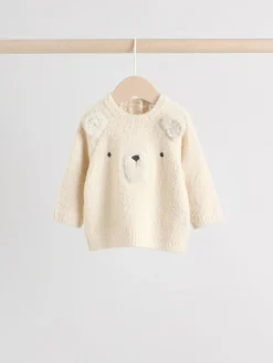 Sale Next Neutral Bear Knitted Top and Leggings Set (0mths-2yrs)