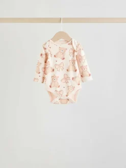 Next Long Sleeve Baby Bodysuits 5 Pack^ Baby Girls|Baby Girls