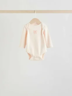 Next Long Sleeve Baby Bodysuits 5 Pack^ Baby Girls|Baby Girls