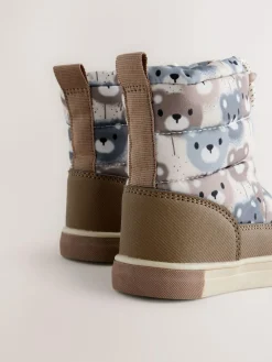 Hot Next Neutral Bear Thermal Thinsulate™ Lined Quilted Water Resistant Boots