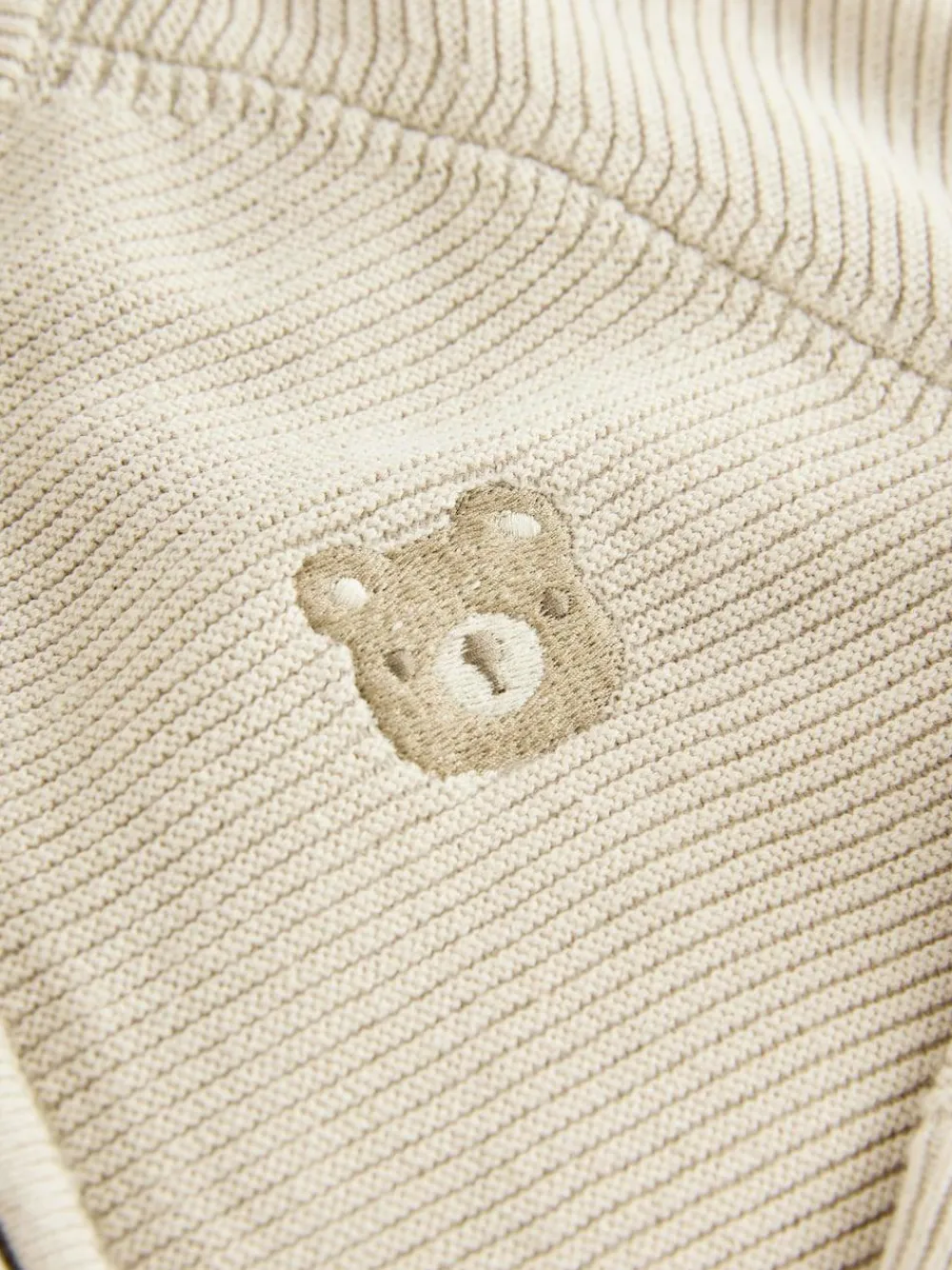 New Next Neutral Bear Zip Through Cardigan (3mths-7yrs)