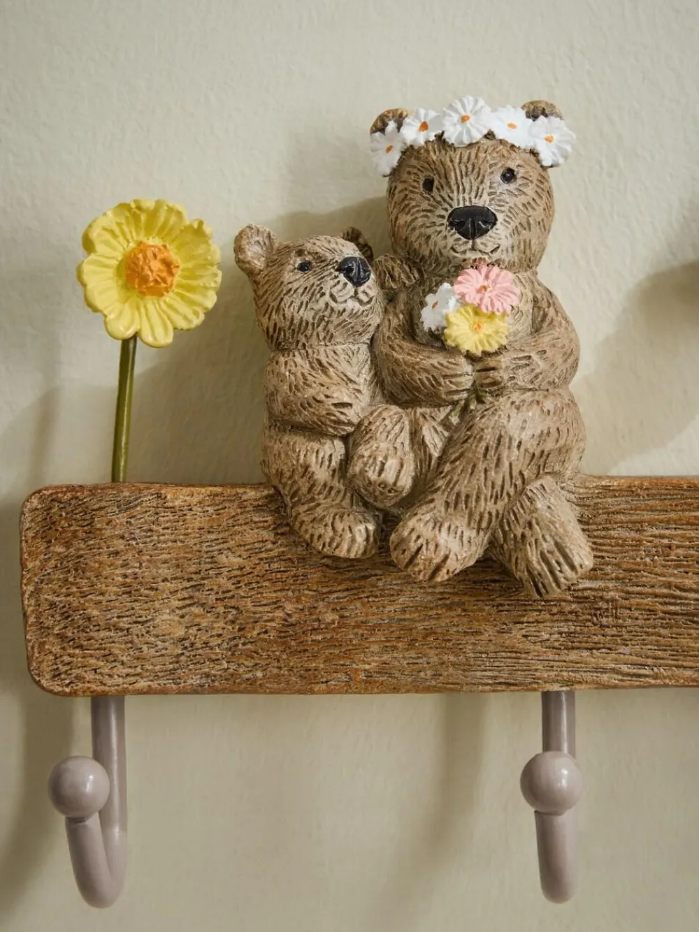 Next Neutral Bertie Bear Coat Hooks^ Storage & Organisation