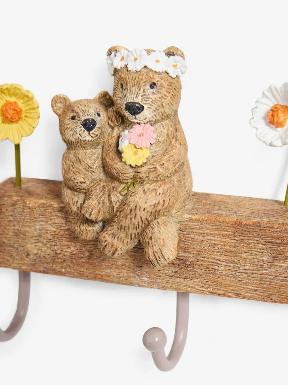 Next Neutral Bertie Bear Coat Hooks^ Storage & Organisation