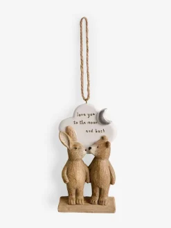 Next Neutral Bertie The Bear Love You To The Moon Hanging Decoration^ Ornaments