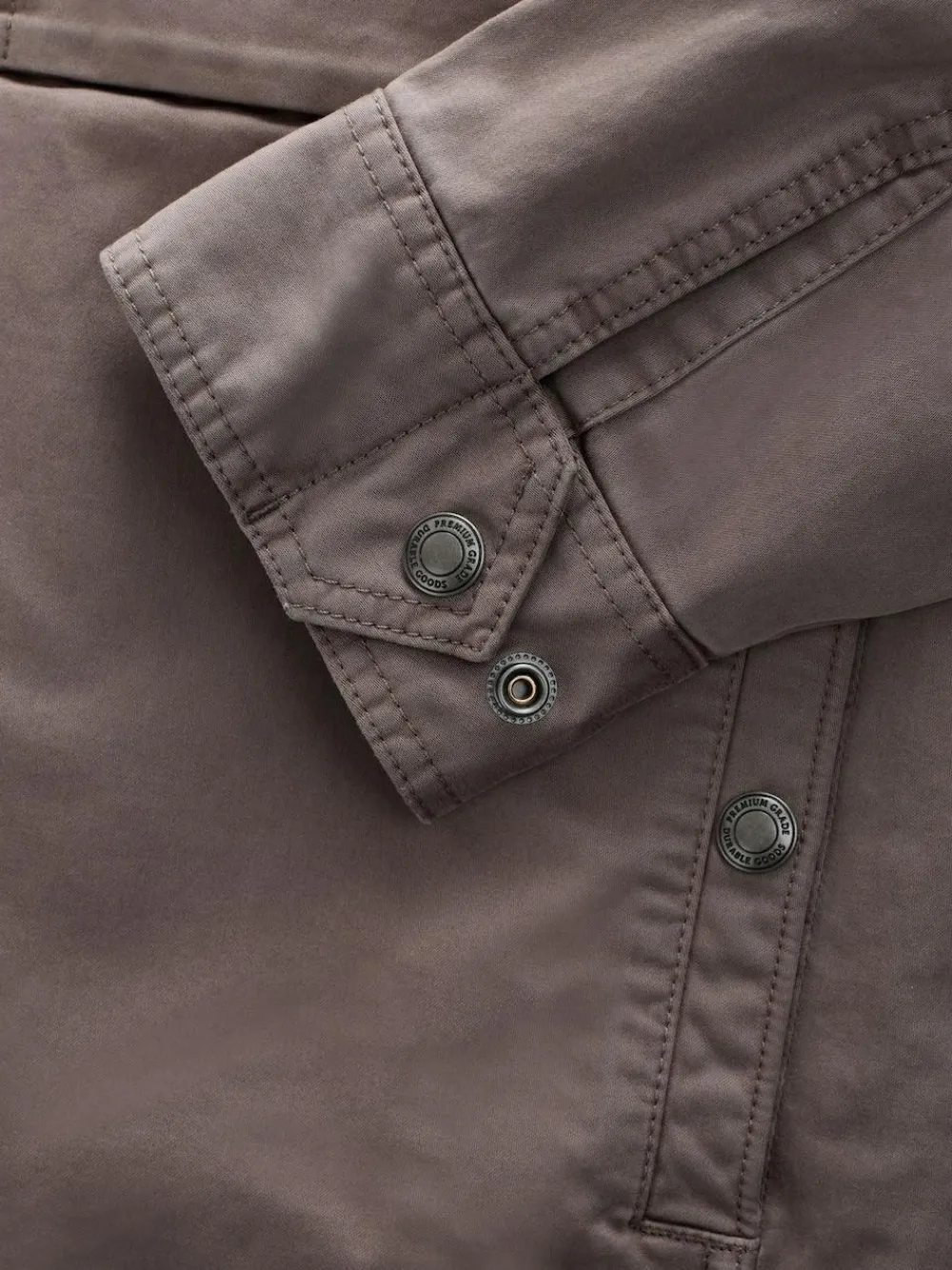 Sale Next Borg Lined Zip Through Funnel Jacket Neutral