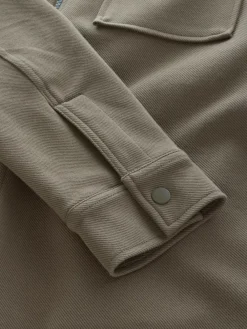 Clearance Next Borg Fleece Lined Shacket Neutral Brown