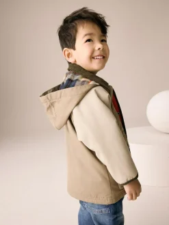 Next Hooded Cord Collar Shower Resistant Coat (3mths-7yrs)^BOY Baby Winter Clothing|Coats, Jackets & Pramsuits