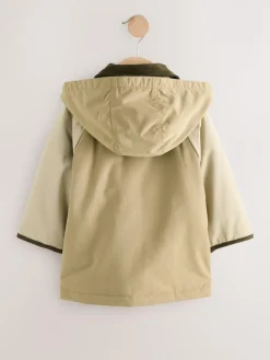 Next Hooded Cord Collar Shower Resistant Coat (3mths-7yrs)^BOY Baby Winter Clothing|Coats, Jackets & Pramsuits