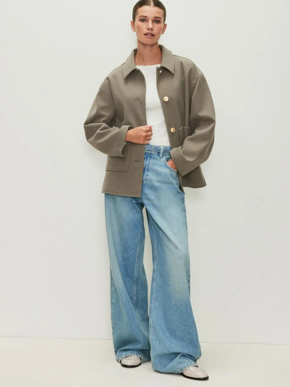 Next Brushed Collared Jacket^Women Coats & Jackets|Coats & Jackets