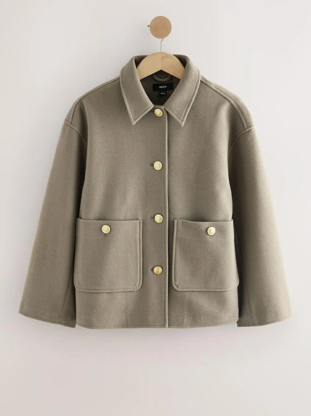 Next Brushed Collared Jacket^Women Coats & Jackets|Coats & Jackets