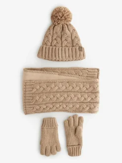 Next Hat Gloves & Scarf 3 Piece Set (3-16yrs)^ Hats & Scratch Mitts|Hats, Gloves & Scarves