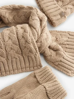 Next Hat Gloves & Scarf 3 Piece Set (3-16yrs)^ Hats & Scratch Mitts|Hats, Gloves & Scarves