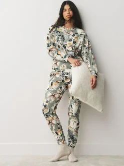 Clearance Next Long Sleeve Pyjamas Neutral Cat