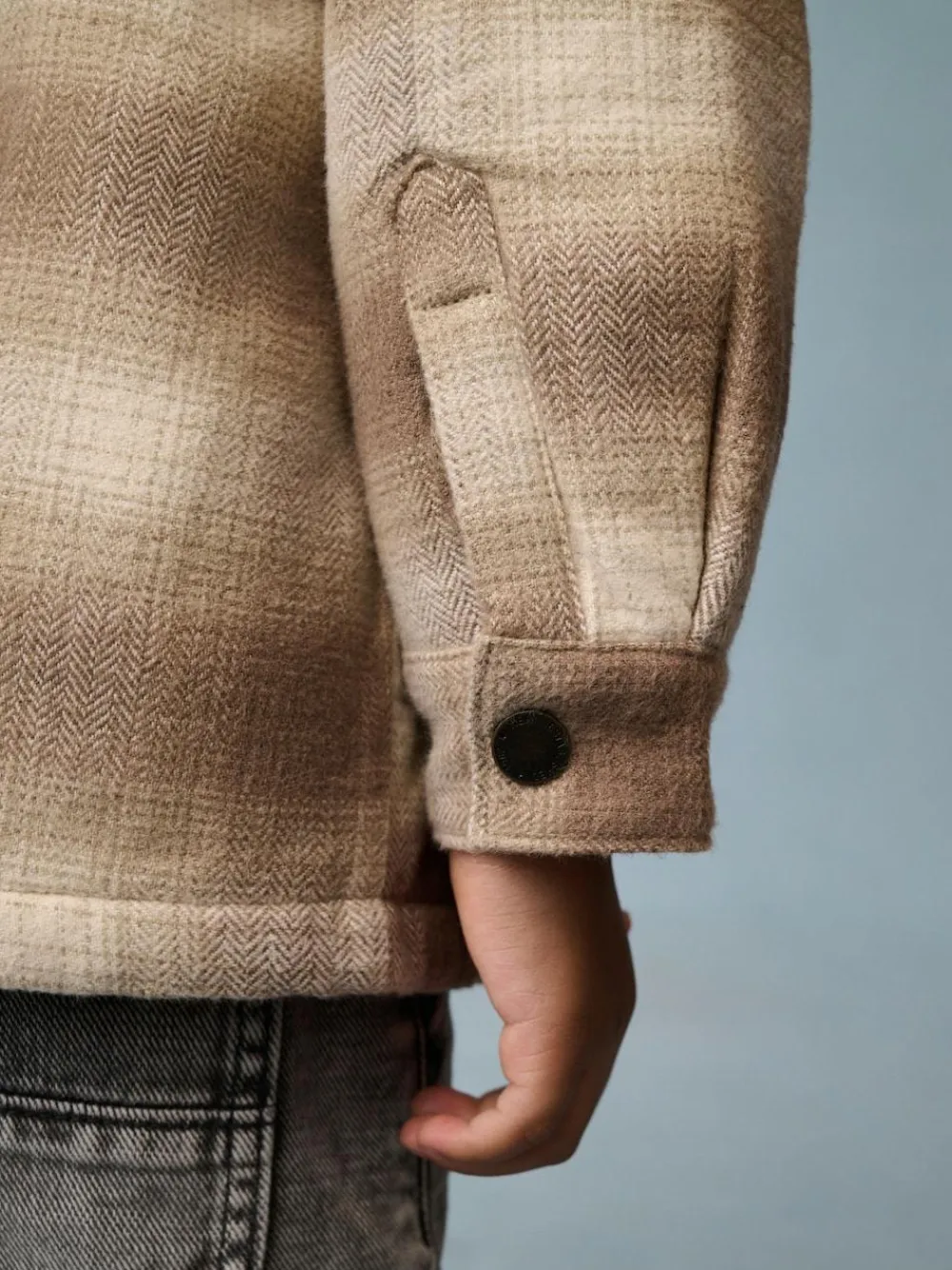 Next Borg Lined Check Shacket (3mths-7yrs)^BOY Suits & Vest|Shirts