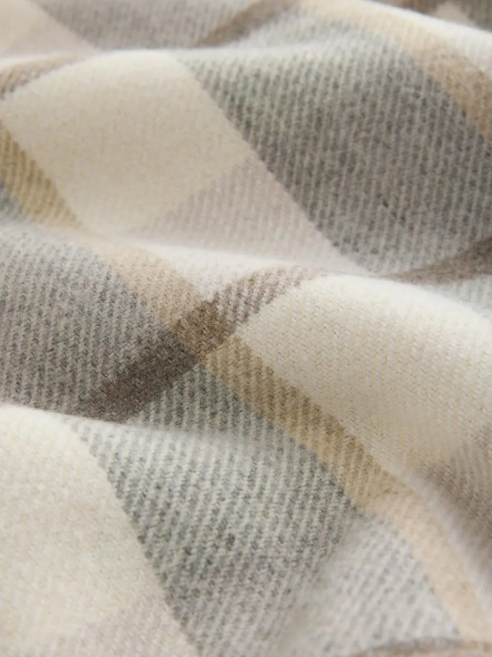 Clearance Next Neutral Check Borg Lined Shacket