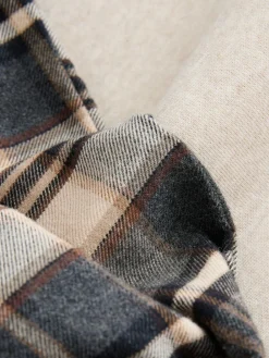 Clearance Next Check Bottoms Long Sleeve Hoodie Set Neutral