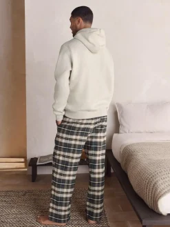 Clearance Next Check Bottoms Long Sleeve Hoodie Set Neutral