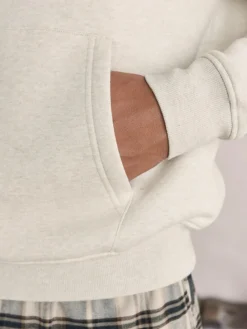 Clearance Next Check Bottoms Long Sleeve Hoodie Set Neutral