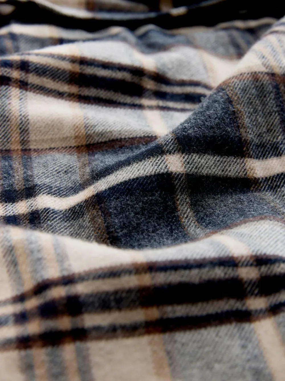 Clearance Next Neutral Check Woven Dressing Gown