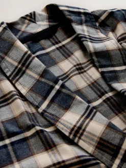 Clearance Next Neutral Check Woven Dressing Gown