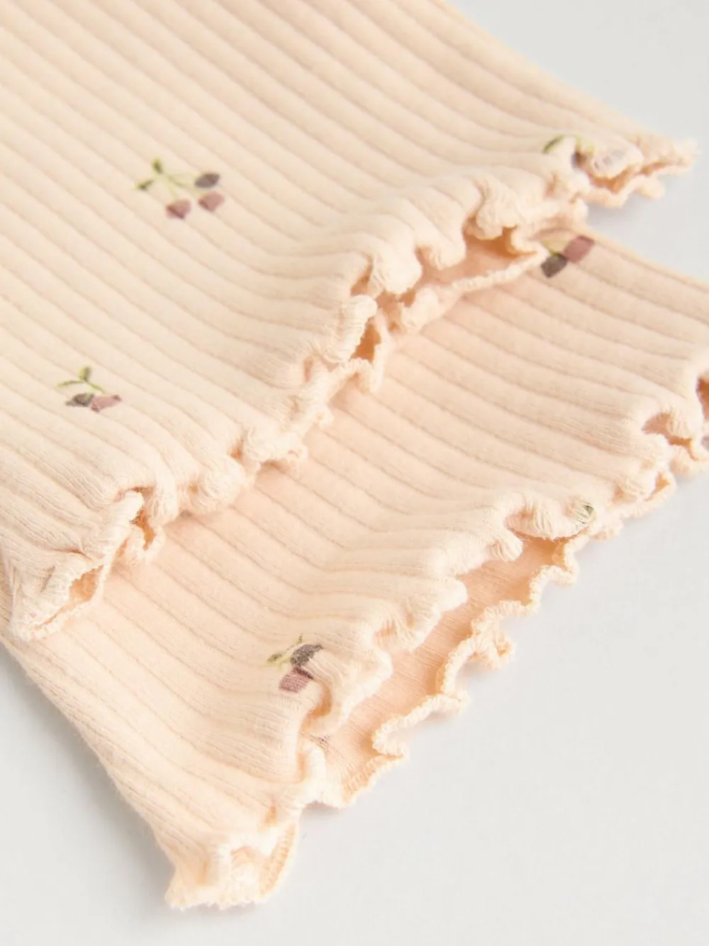 Sale Next Neutral Cherry Knitted Gilet, Long Sleeve Top and Leggings 3 Piece Set (0mths-3yrs)