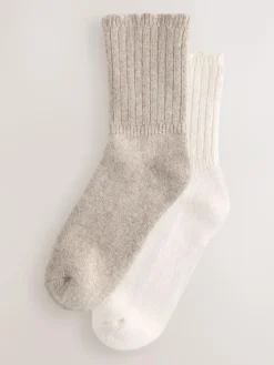 Discount Next Containing Merino Wool Ankle Socks 2 Pack Neutral