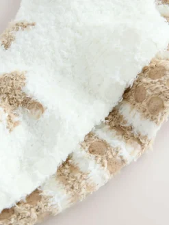 Hot Next Neutral Cosy Socks 2 Pack