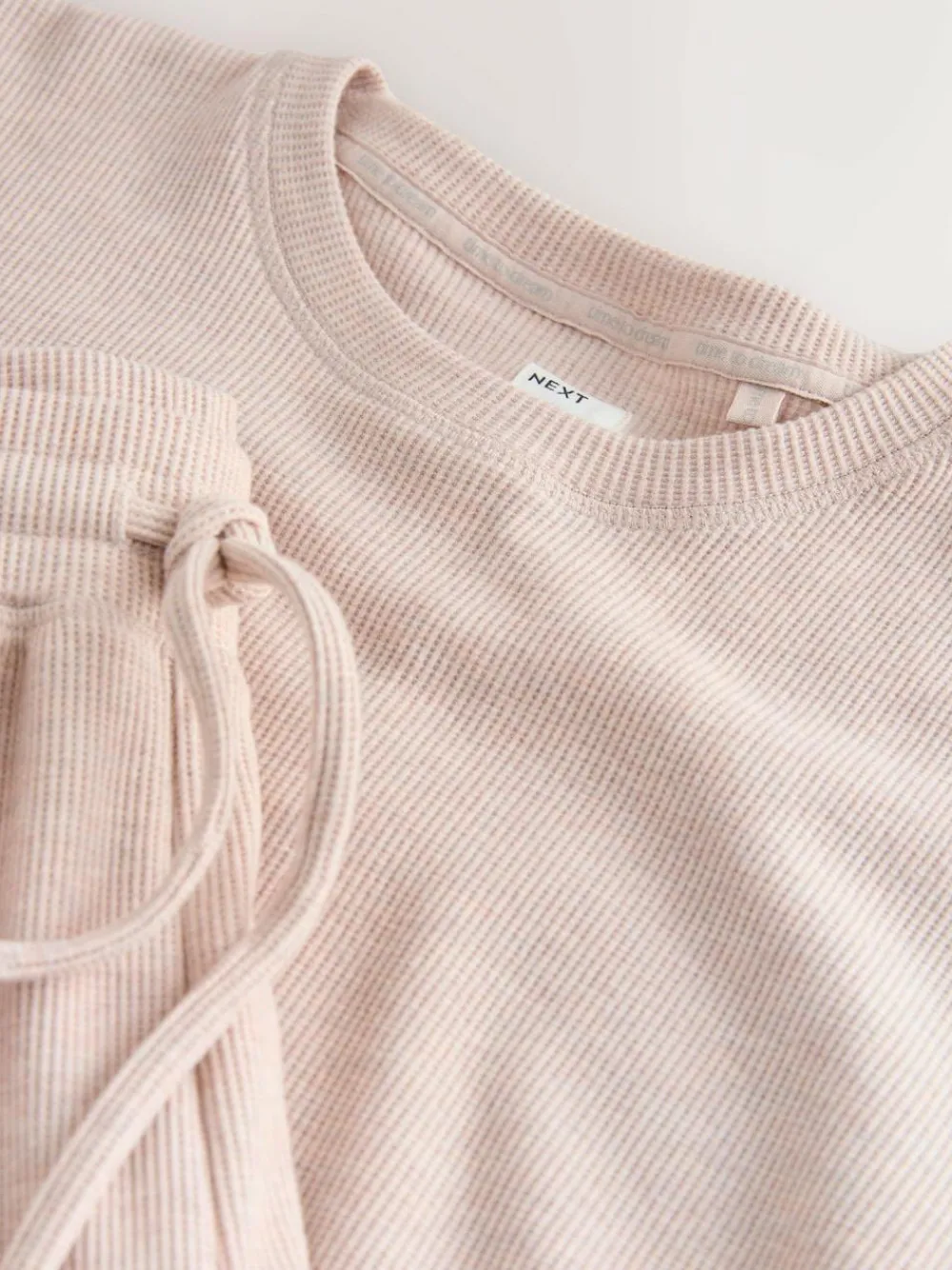 Clearance Next Neutral Cosy Waffle Long Sleeve Pyjamas