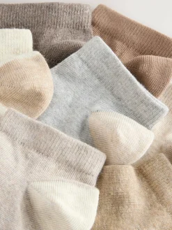Discount Next Neutral Cotton Rich Trainer Socks 7 Pack