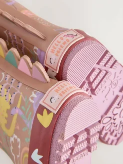 Clearance Next Neutral Dino Handle Wellies