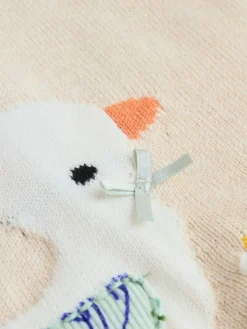 Best Next Neutral Duck/ Sage Ditsy Baby Knitted Jumper and Leggings 2 Piece Set (0mths-3yrs)