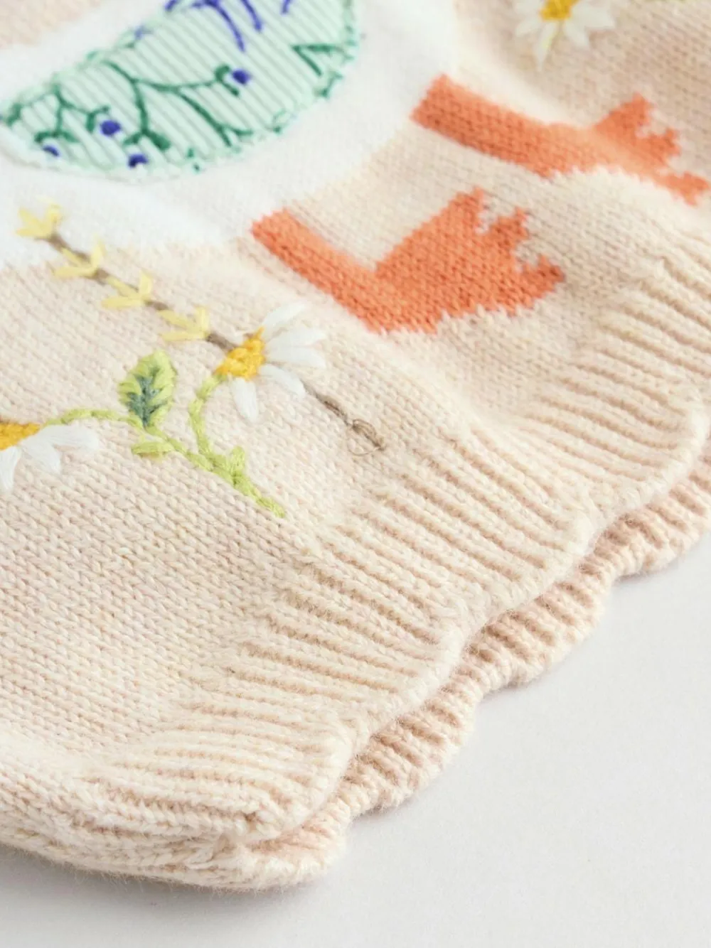 Best Next Neutral Duck/ Sage Ditsy Baby Knitted Jumper and Leggings 2 Piece Set (0mths-3yrs)