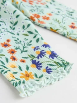 Best Next Neutral Duck/ Sage Ditsy Baby Knitted Jumper and Leggings 2 Piece Set (0mths-3yrs)