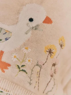 Best Next Neutral Duck/ Sage Ditsy Baby Knitted Jumper and Leggings 2 Piece Set (0mths-3yrs)