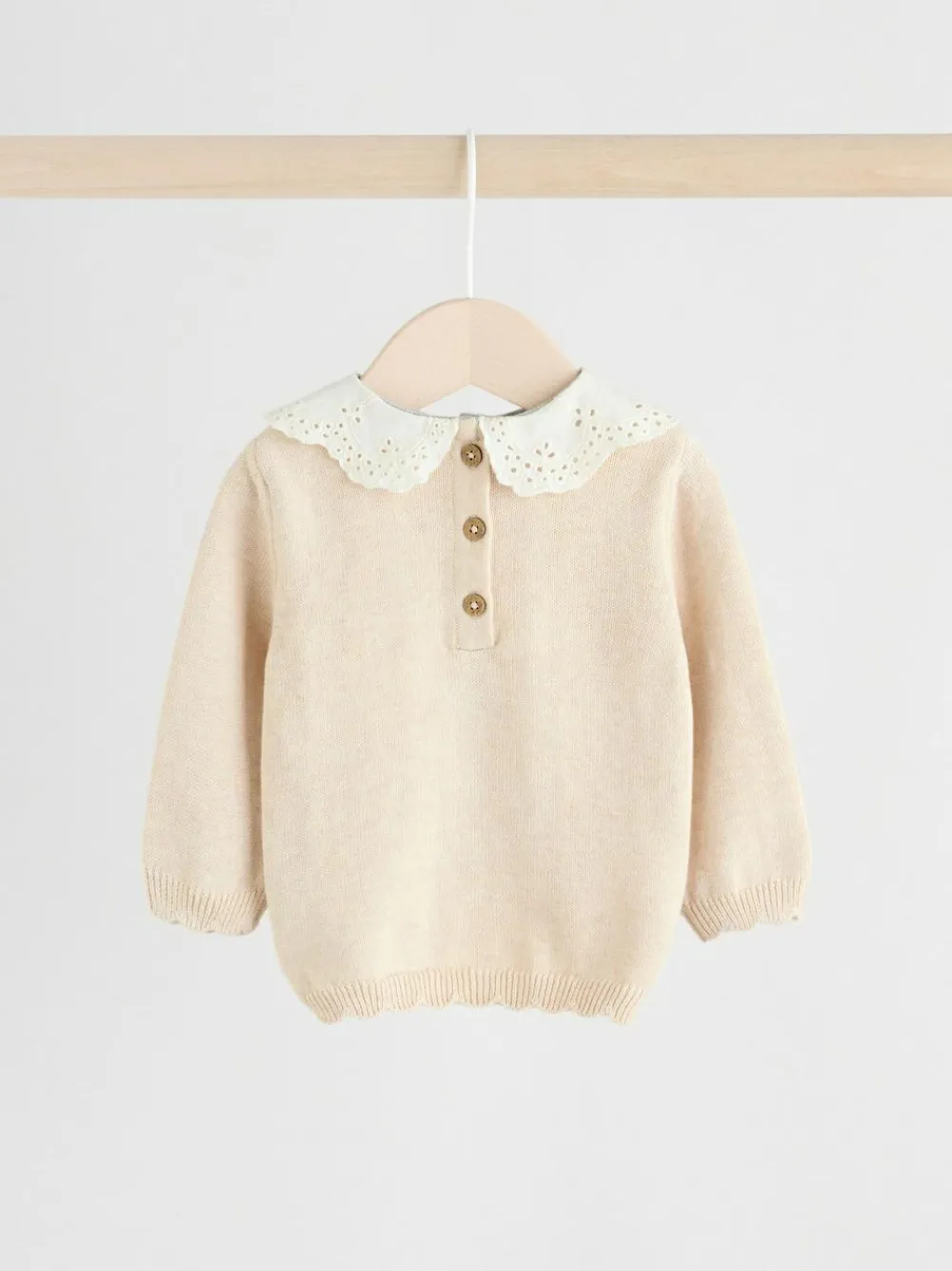 Best Next Neutral Duck/ Sage Ditsy Baby Knitted Jumper and Leggings 2 Piece Set (0mths-3yrs)