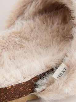 Next Footbed Comfort Slippers Neutral