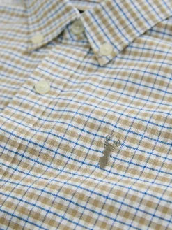 Clearance Next Neutral Gingham Single Oxford Shirt (3-16yrs)