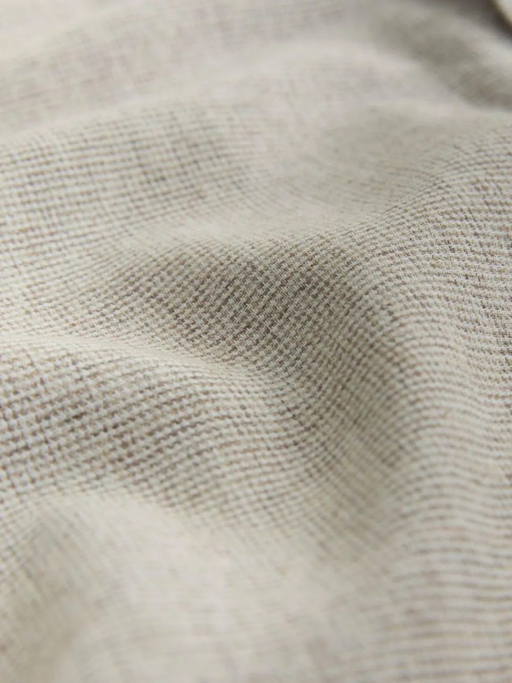 Next Grandad Collar Cotton Linen Blend Short Sleeve Shirt^ Shirts