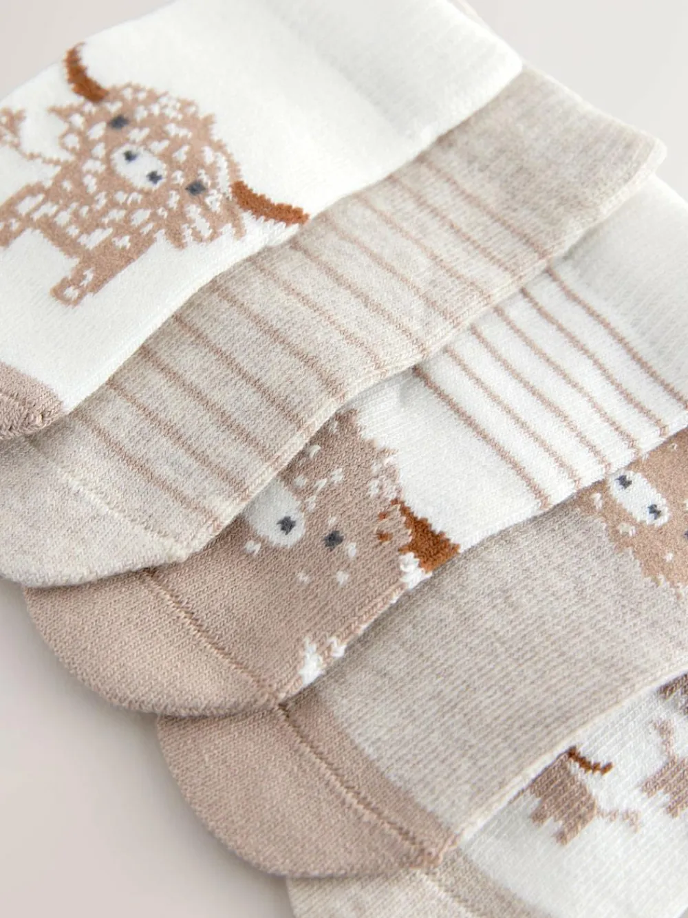 Outlet Next Baby Socks 5 Pack (0mths-2yrs) Neutral Hamish