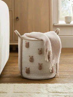 New Next Neutral Hamish Rope Storage Basket
