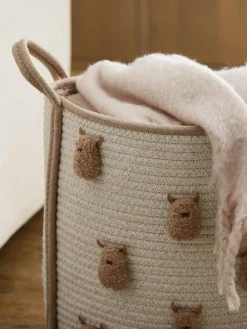New Next Neutral Hamish Rope Storage Basket
