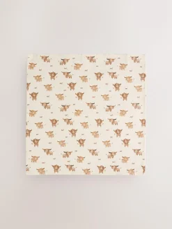 Best Next Neutral Hamish the Cow Baby Muslin Cloths 4 Pack