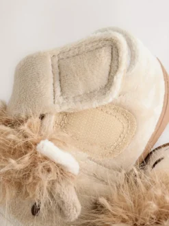 New Next Neutral Hamish the Highland Cow Cupsole Slippers