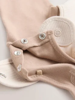 Outlet Next Neutral Jersey Dungaree and Bodysuit Baby Set (0mths-2yrs)