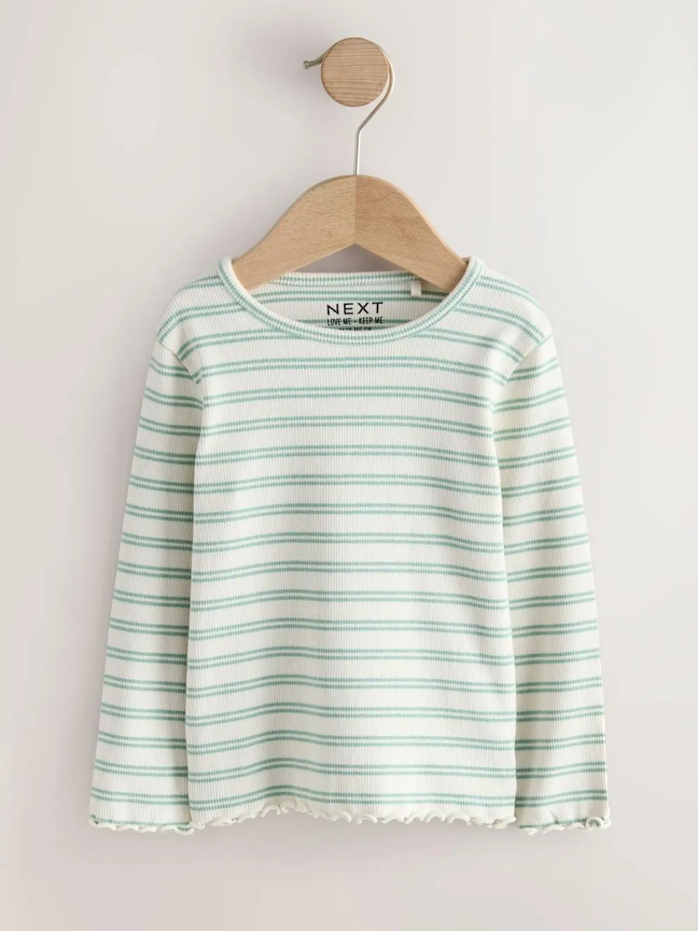 Next Neutral Long Sleeve Rib Tops 5 Pack (3mths-7yrs)^ Newborn Clothing|Baby Girls