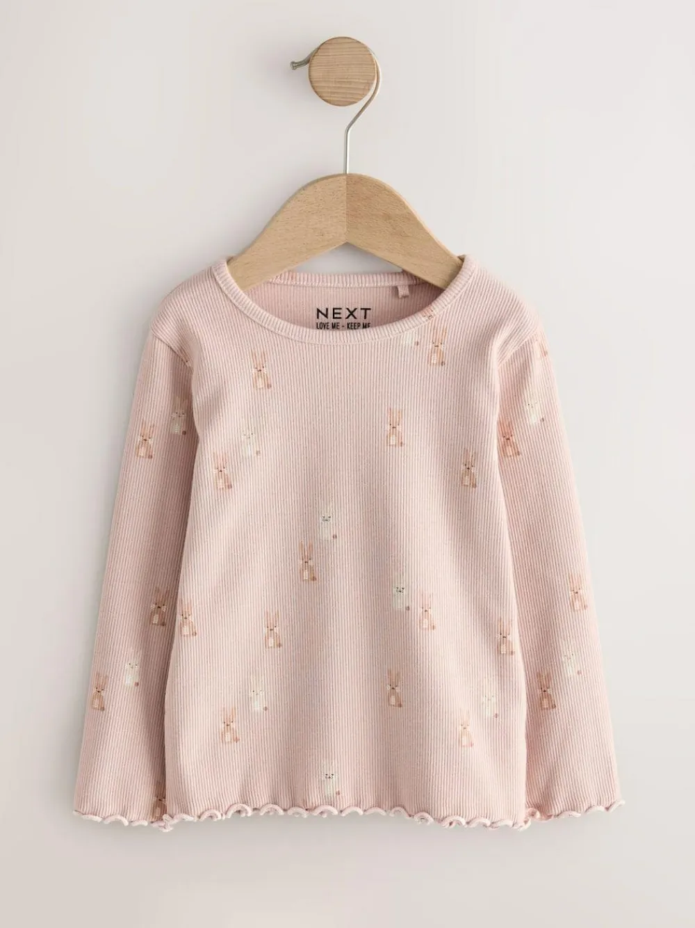 Next Neutral Long Sleeve Rib Tops 5 Pack (3mths-7yrs)^ Newborn Clothing|Baby Girls