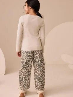 Next Neutral Long Sleeve Ribbed Top (3-16yrs)^ Tops|T-Shirts